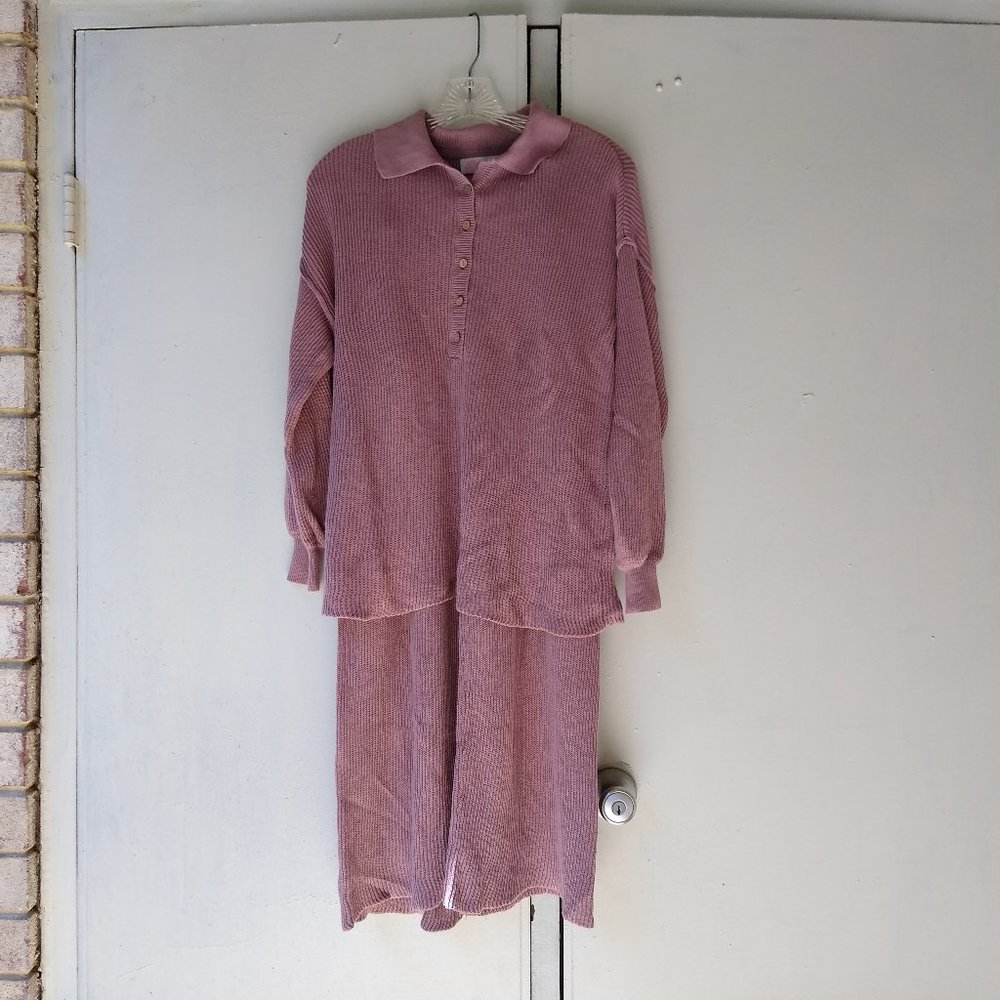 Free People Beach Pink Picnic Sweater Knit Set, size XS